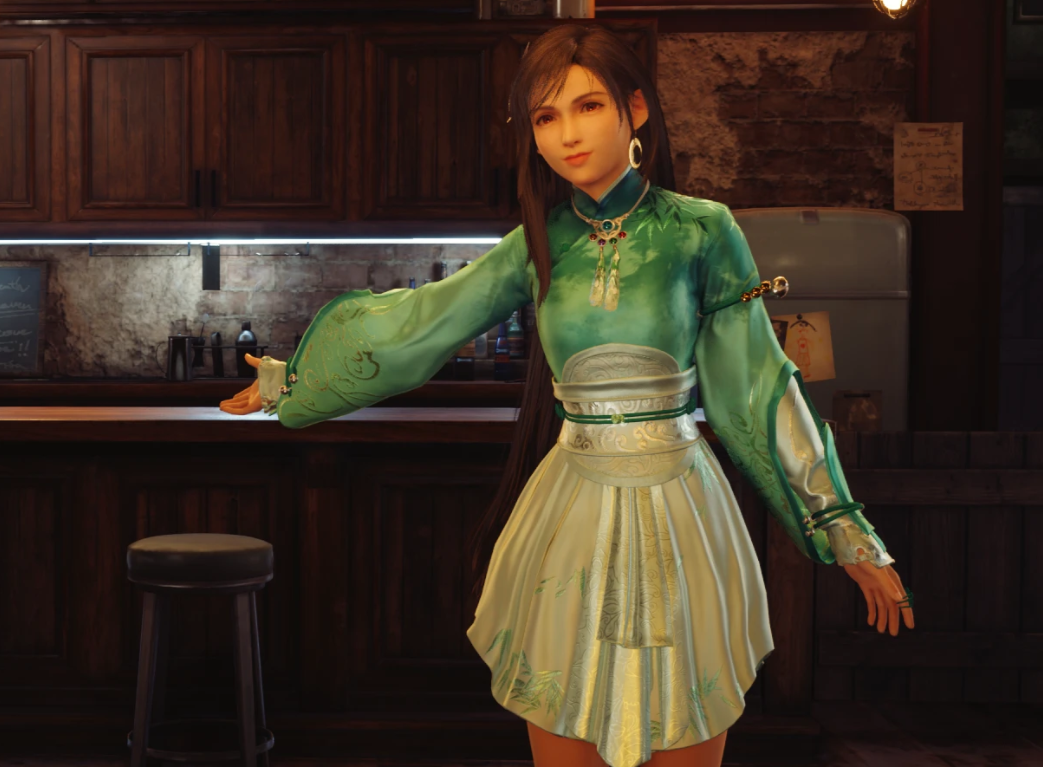 《最終幻想7：重制版》蒂法cos仙劍月清疏v2.0MOD