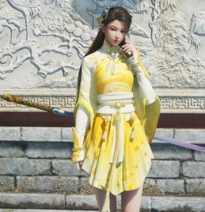 《仙劍奇?zhèn)b傳7》月清疏金秋時節(jié)服飾MOD[正式版]