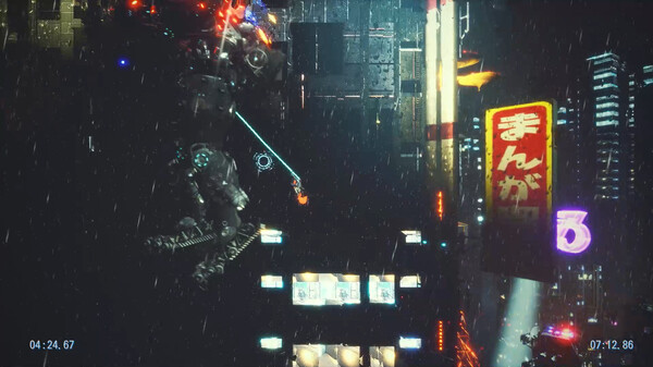 攀登城市的賽博忍者