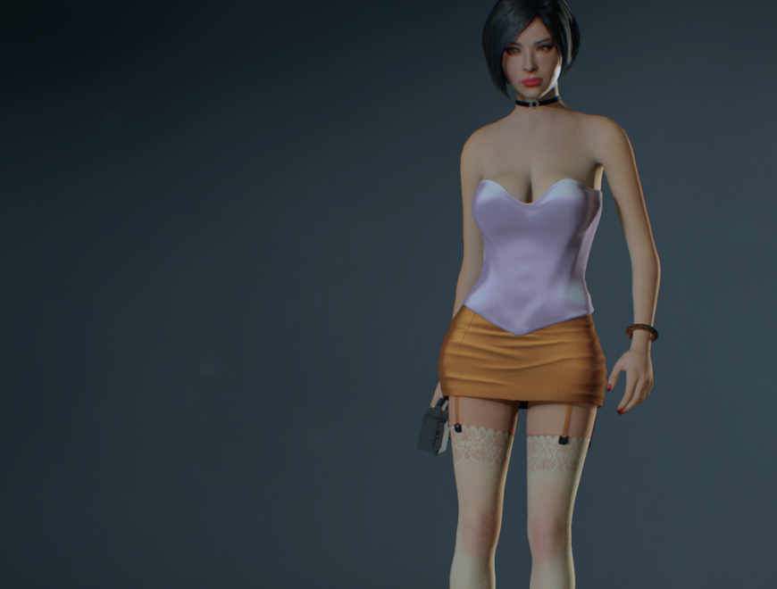 《生化危機2：重制版》艾達蛇蝎美人金象牙短裙MOD[僅支持舊版本]