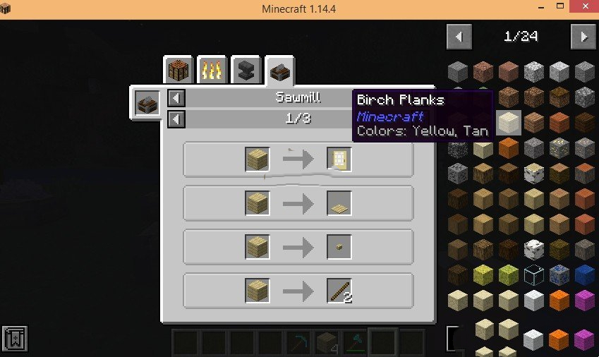 《我的世界》1.17.1鋸木機(jī)MOD