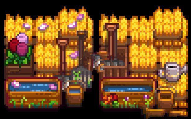 《星露谷物語》可建造的季節性干草堆MOD