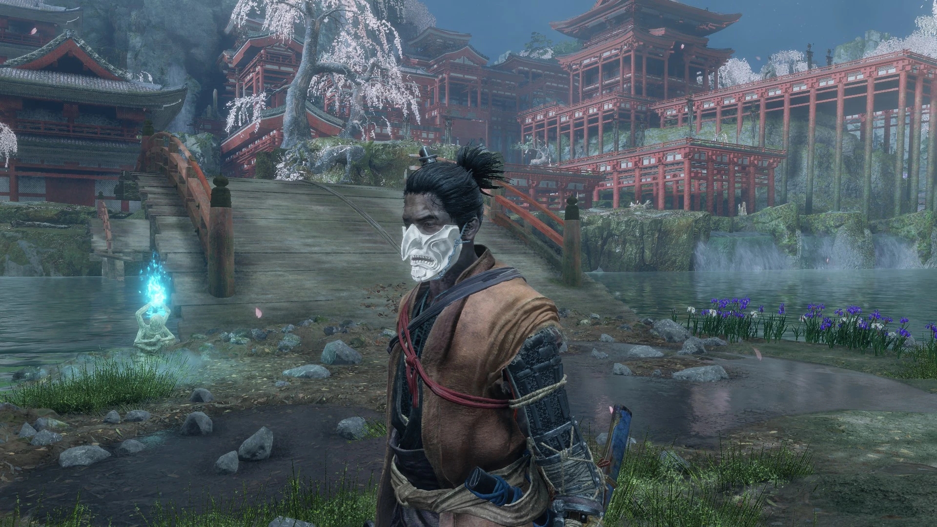 《只狼：影逝二度》對馬島之魂白鬼面具MOD