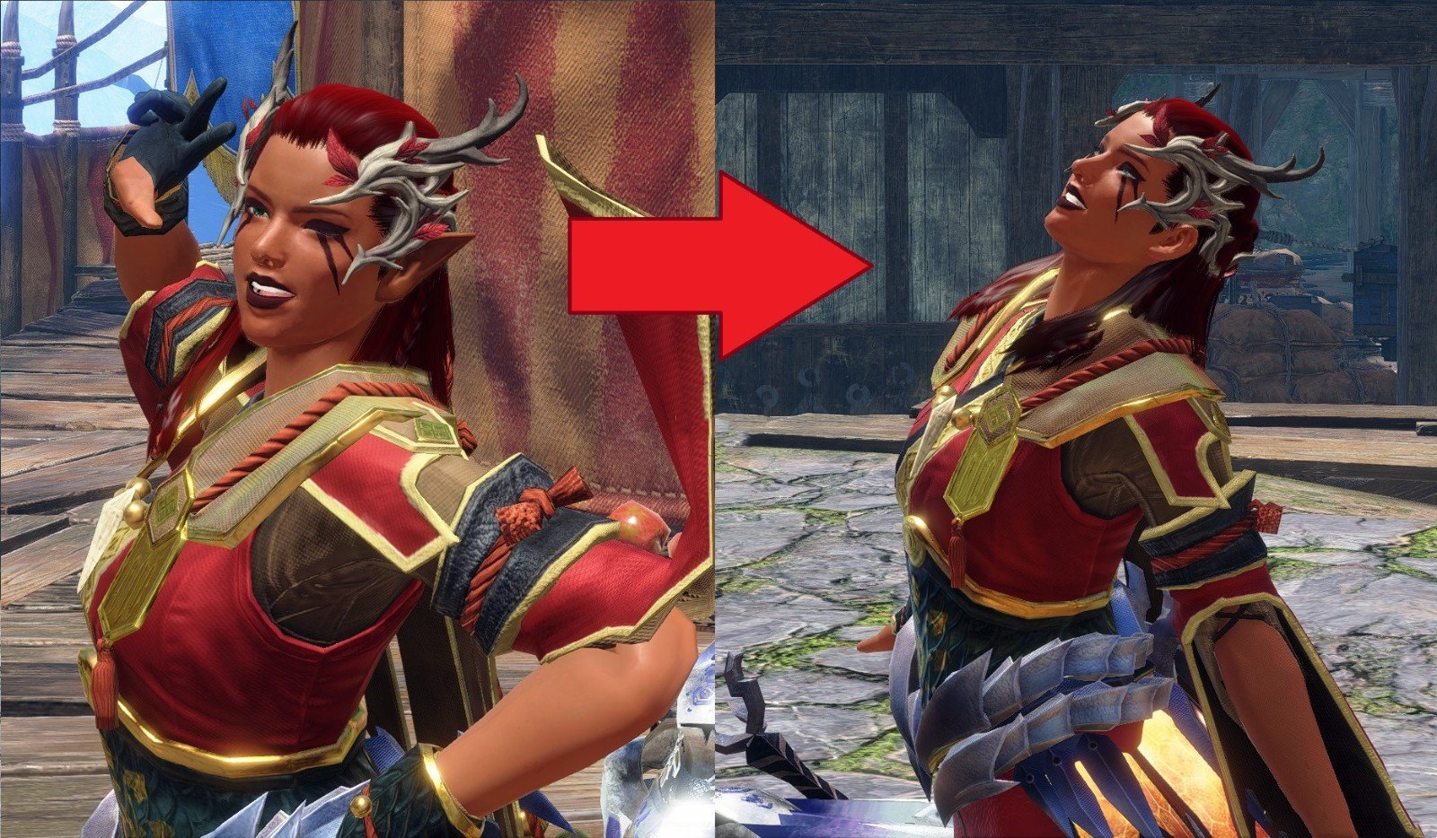 《怪物獵人：崛起》無精靈耳的幻想寶冠MOD