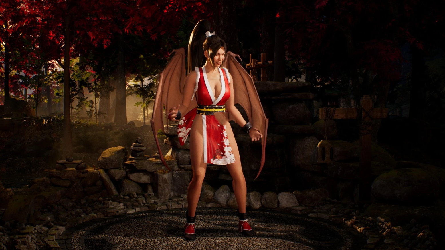 《真人快打1》穿不知火舞衣服的妮塔拉MOD