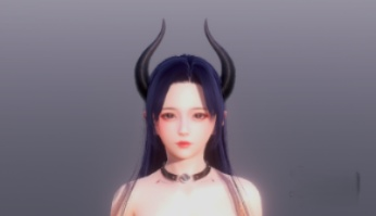 《AI少女》黑發黑翼性感魅魔御姐MOD
