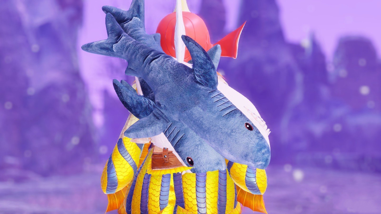《怪物獵人：崛起》可愛玩偶鯊魚雙刀MOD
