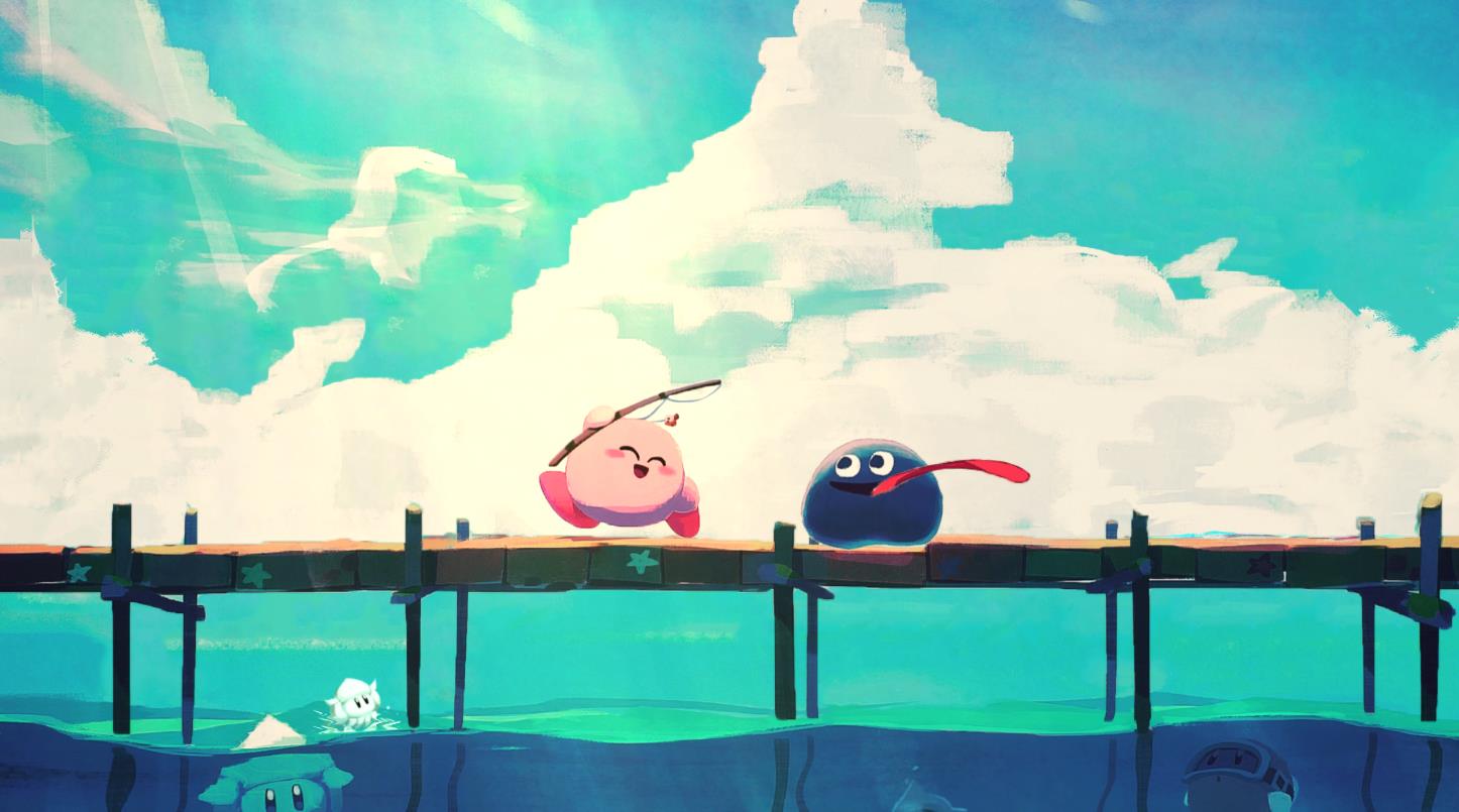 《Wallpaper Engine》釣魚的可愛卡比動態(tài)壁紙