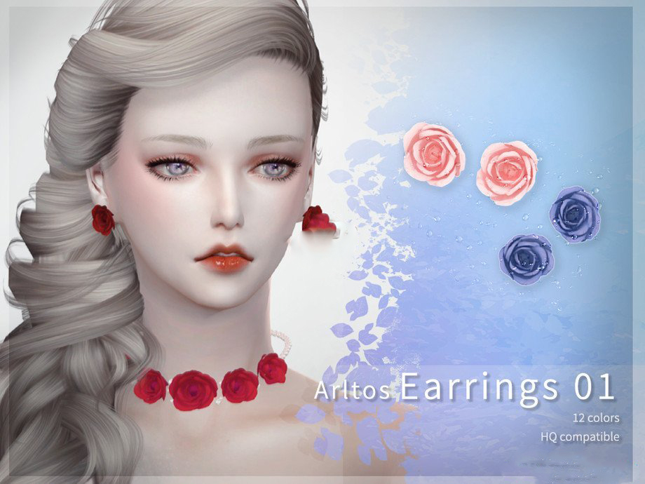 《模擬人生4》美麗鮮花耳環MOD