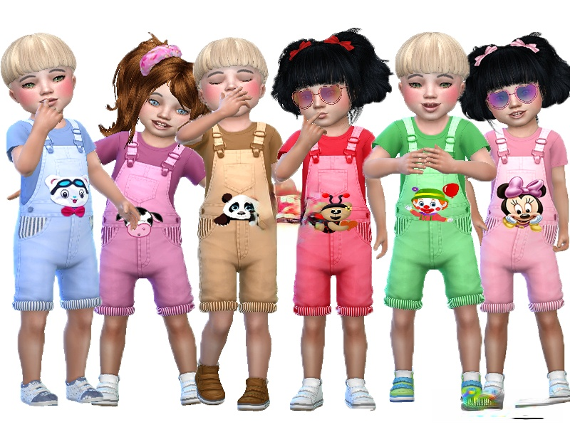《模擬人生4》幼兒卡通吊帶背心MOD