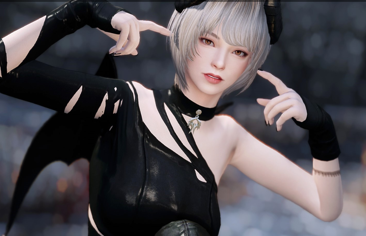 《上古卷軸5：天際重制版》清純高冷白發女惡魔預設MOD