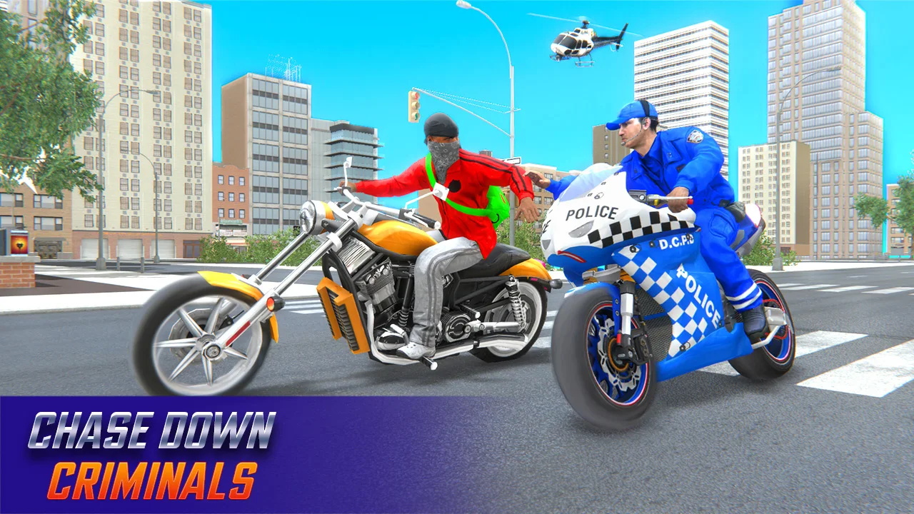 摩托車警察3d