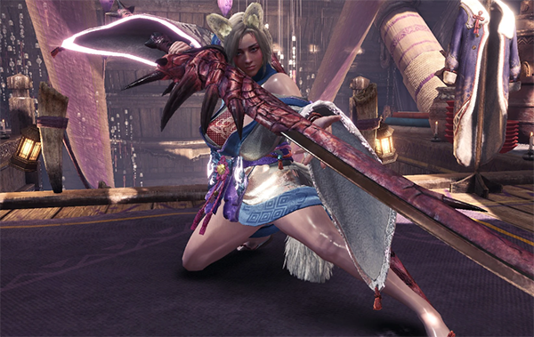 《怪物獵人世界：冰原》性感狐妖蒼世武士裝MOD