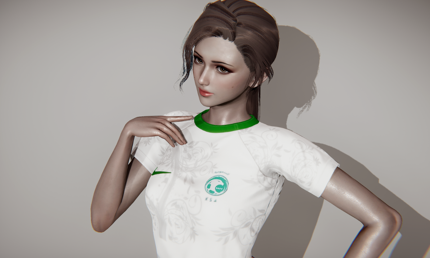 《AI少女》2022世界杯沙特球衣MOD