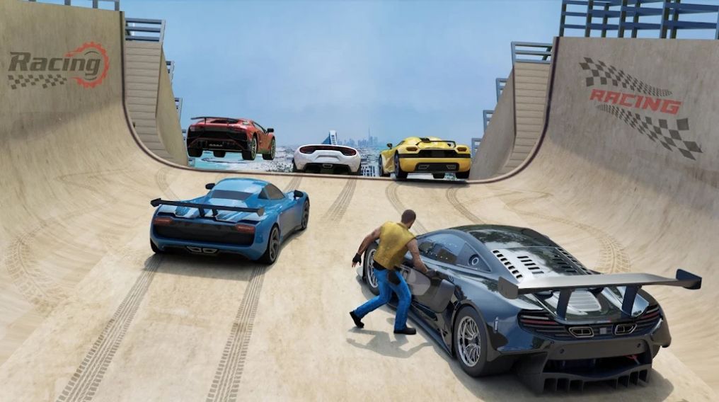 超級(jí)汽車特技比賽3D