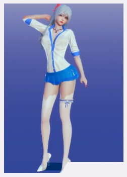 《AI少女》清涼夏日裝白絲少女MOD