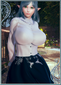 《AI少女》藍發綠瞳精靈御姐MOD