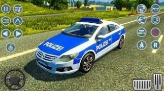 現(xiàn)代警車停車場(chǎng)3D