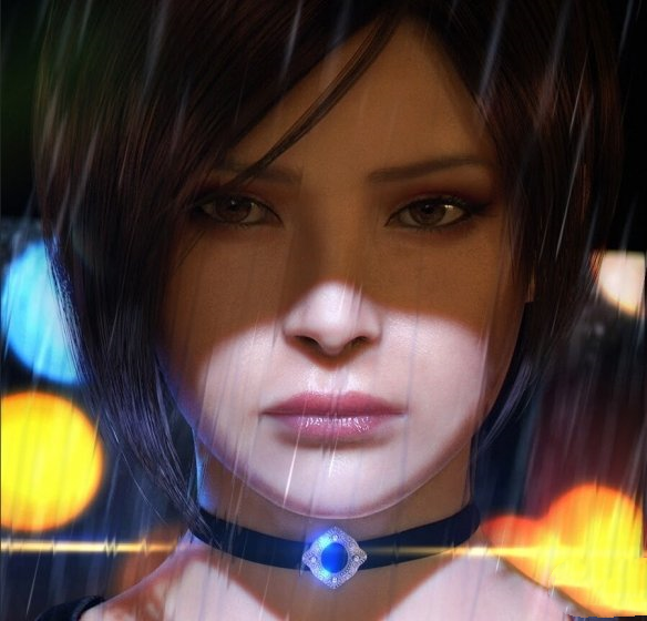 《生化危機2：重制版》艾達王抑郁雨景迷人氣質壁紙