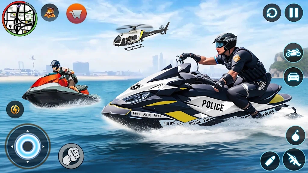 警車追逐小偷