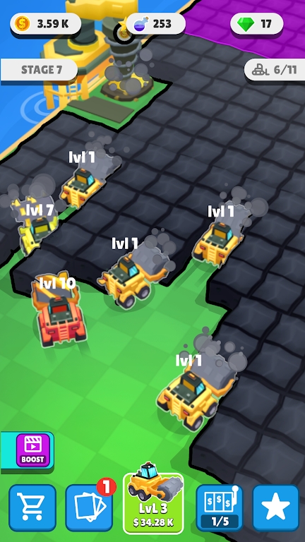 閑置壓路機