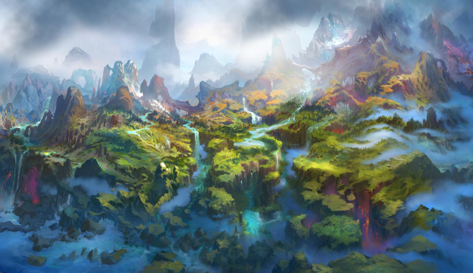 《Wallpaper Engine》魔獸世界龍族大陸地圖動態壁紙