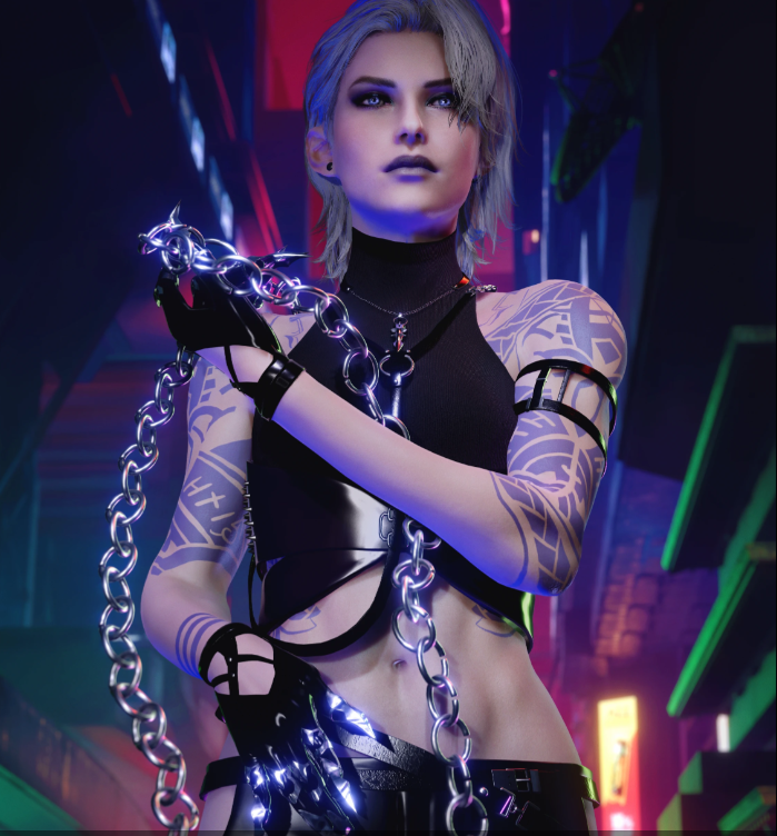《賽博朋克2077》手游御姐佐婭服裝MOD[支持v2.01]