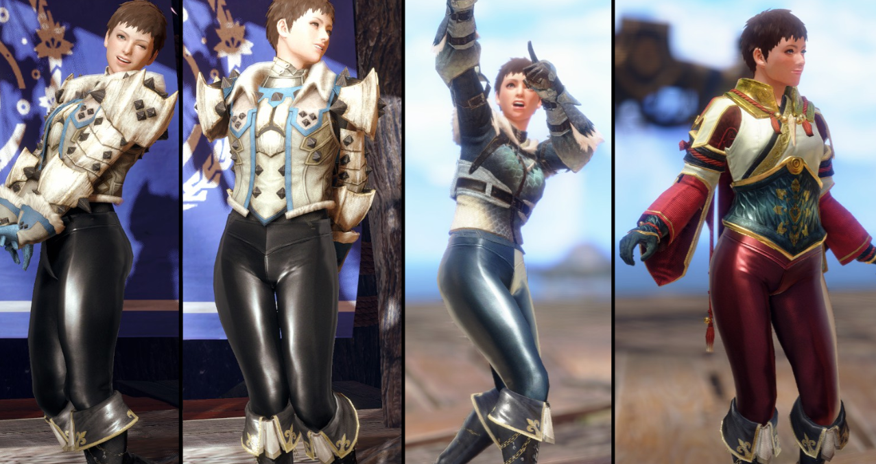 《怪物獵人崛起：曙光》光滑緊身皮褲巴爾巴尼套MOD