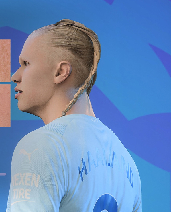《FIFA 23》哈蘭德辮子造型臉型補丁