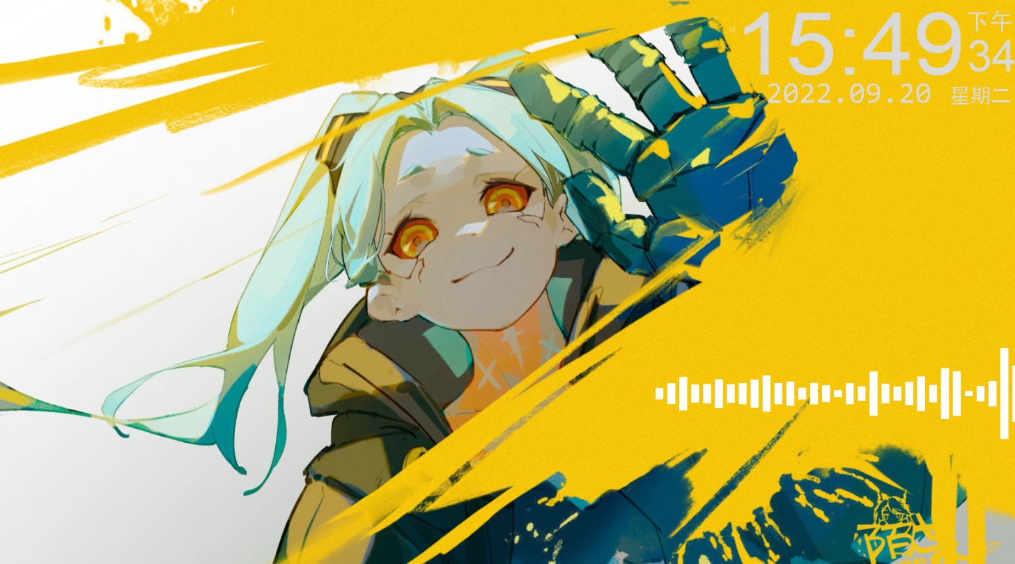 《Wallpaper Engine》賽博朋克邊緣行者麗貝卡主題動態壁紙