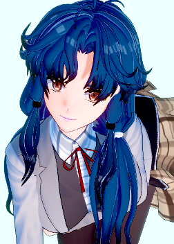 《戀活Sunshine》藍(lán)發(fā)學(xué)生裝美少女學(xué)姐MOD