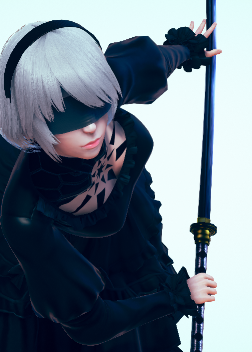 《AI少女》銀發黑裙尼爾2B小姐姐MOD