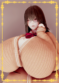 《AI少女》豐腴夸張眼鏡娘MOD
