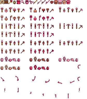 《星露谷物語(yǔ)》少女心粉色工具包MOD