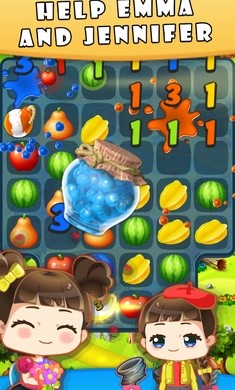 水果三連消