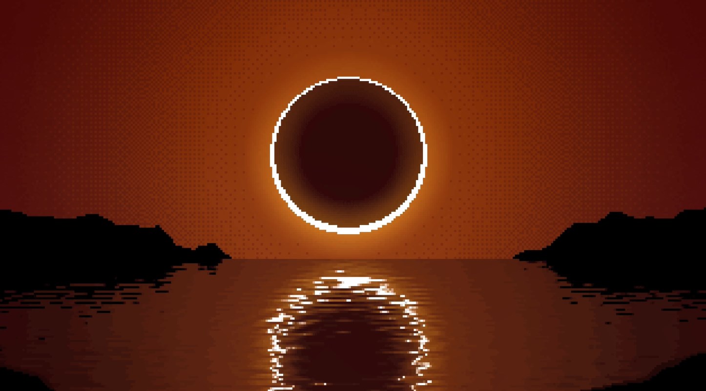 《Wallpaper Engine》像素風日食動態壁紙