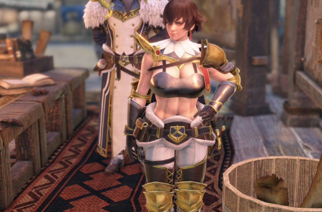 《怪物獵人崛起：曙光》NPC菲歐莉尼EBB騎士套MOD