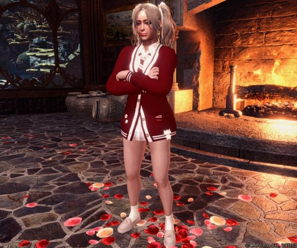 《怪物獵人世界：冰原》女性角色精美秋季校服v1.2MOD