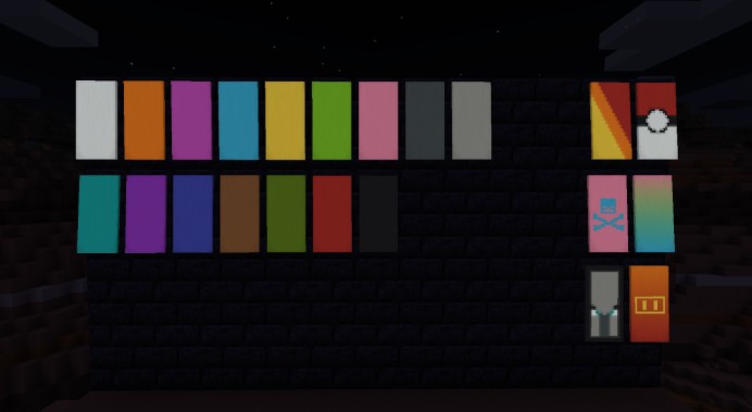 《我的世界》1.17.1更亮的旗幟MOD