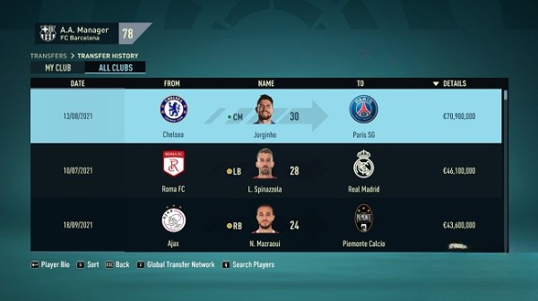 《FIFA 22》InnFormation生涯模式真實(shí)化補(bǔ)丁v1.0