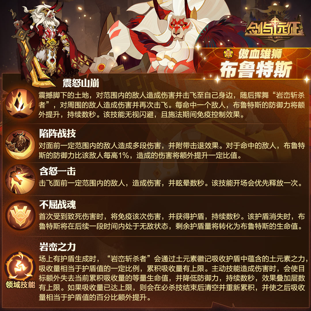 《劍與遠征》布魯特斯角色介紹