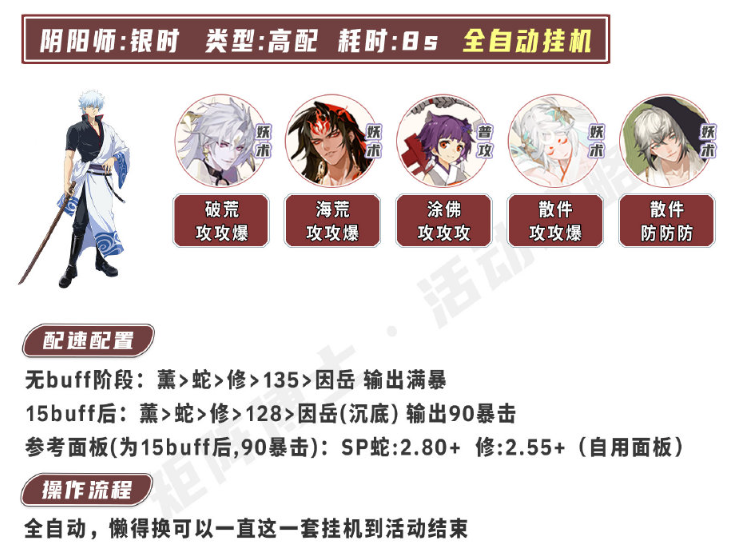 《陰陽師》銀魂爬塔前期陣容攻略
