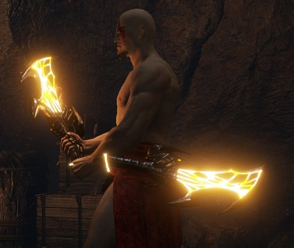 《艾爾登法環》奎托斯混沌之刃武器包MOD