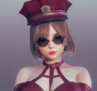 《AI少女》酒紅色緊身衣短發小姐姐MOD