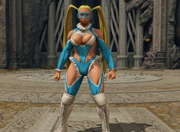 《艾爾登法環(huán)》街霸藍(lán)色緊身衣米卡替換觀星者套MOD