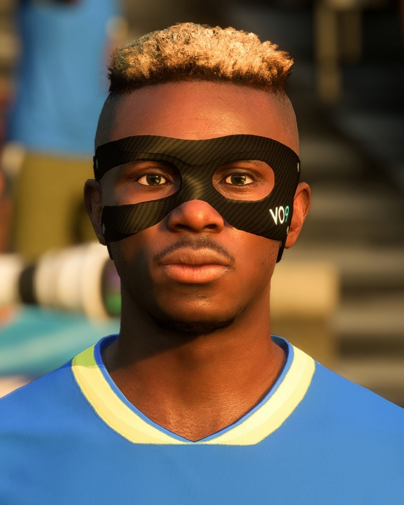 《FIFA 23》奧斯梅恩臉型補(bǔ)丁[戴面具/無(wú)面具]