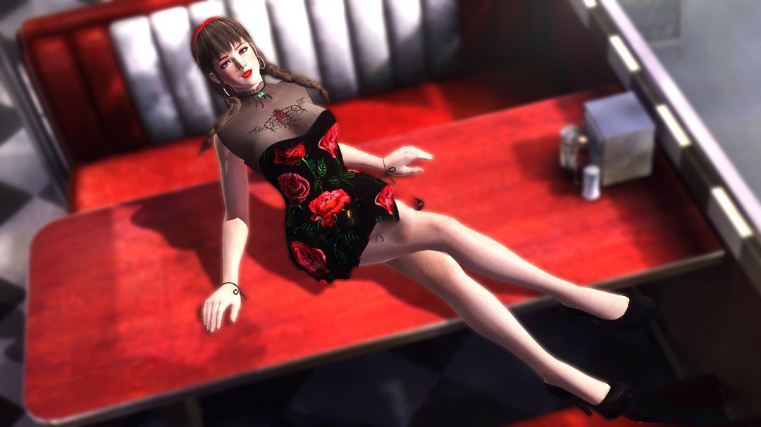 《死或生5：最后一戰》Hitomi性感玫瑰禮服MOD