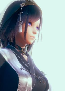  《AI少女》黑色短發黑色巫女裝小姐姐MOD