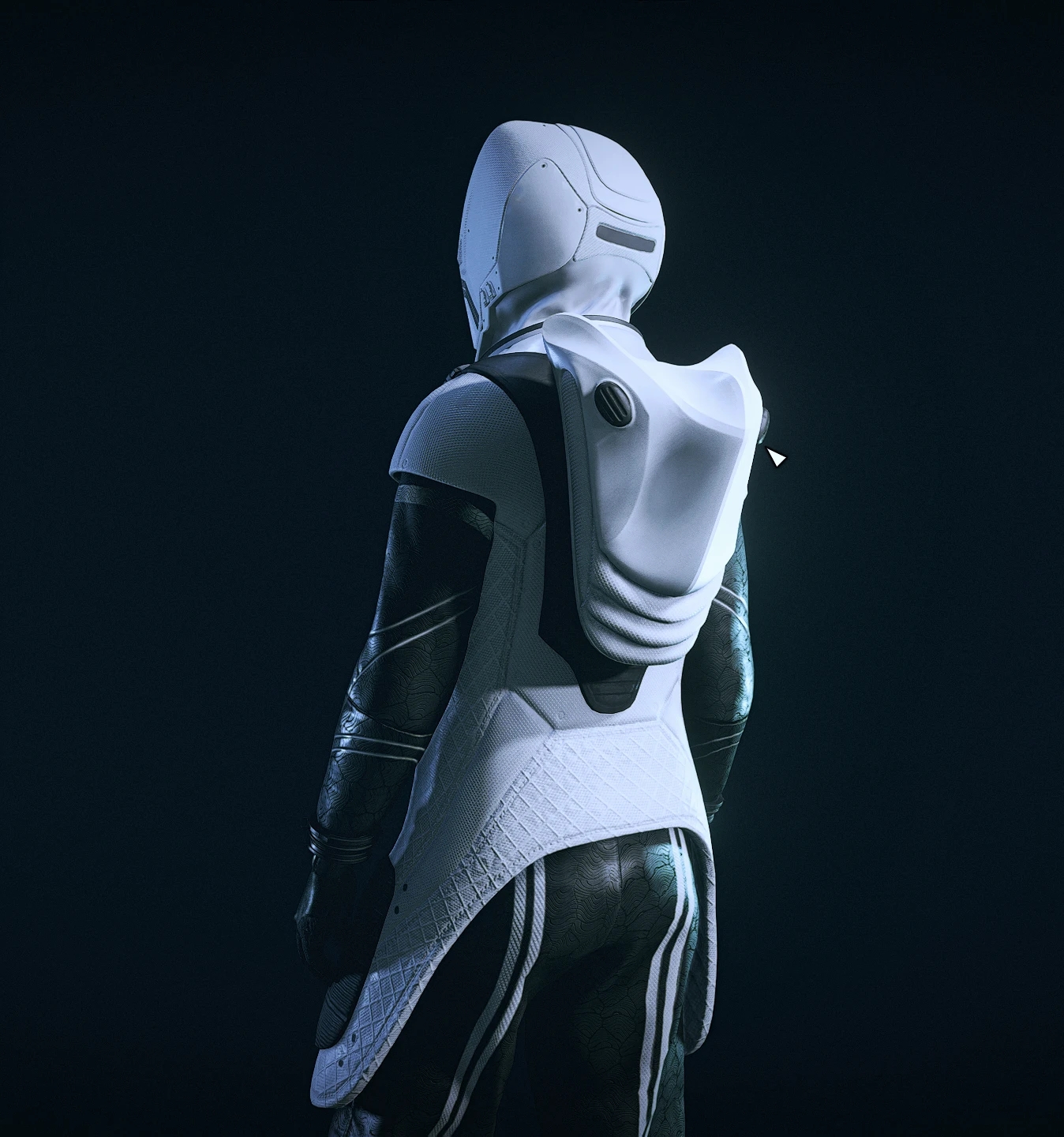 《星空》白色頭盔的螳螂太空服MOD