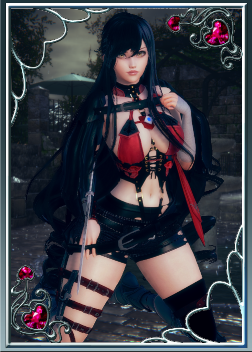 《AI少女》性感黑長直清涼皮衣少女MOD